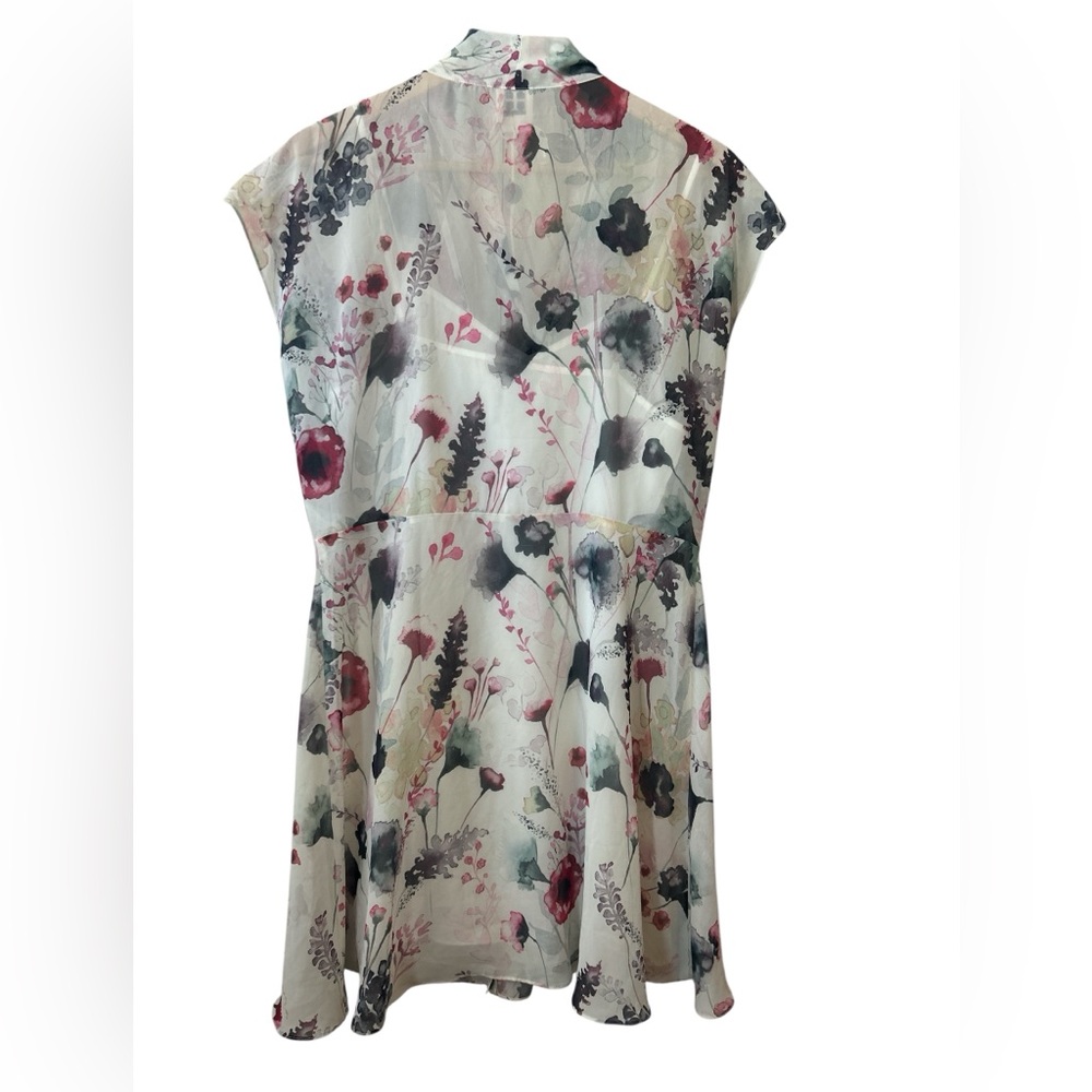 Haute Hippie Floral Mini Dress Soft Girl Women’s Medium Wedding Guest Vacation - Picture 5 of 6